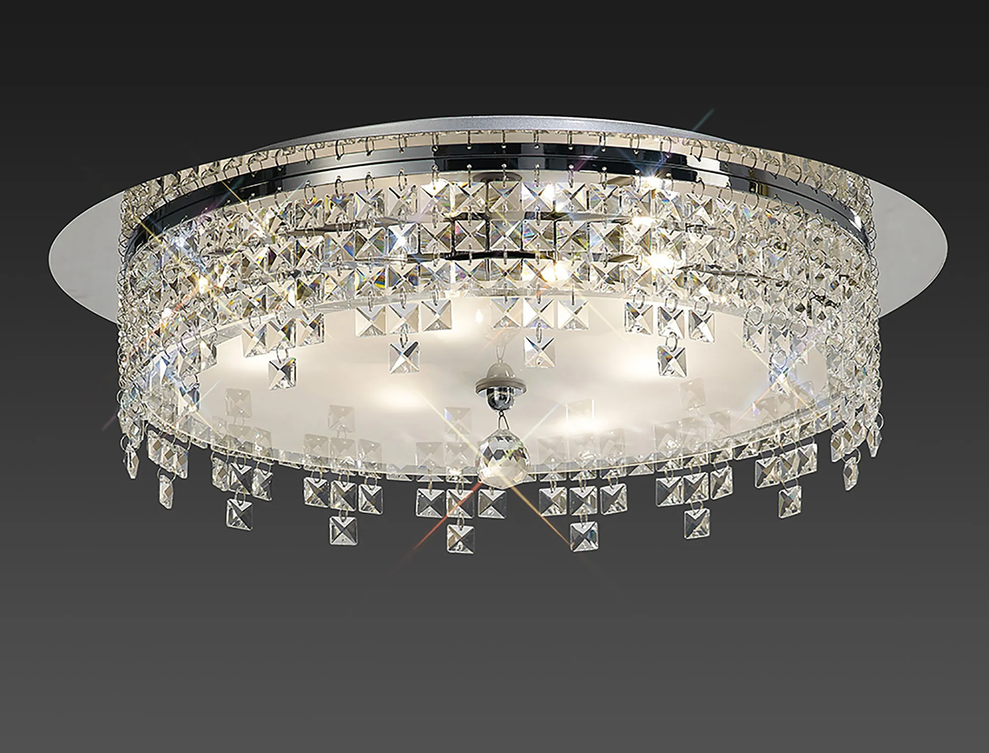 IL30261  Esta Crystal  Flush Ceiling 4 Light